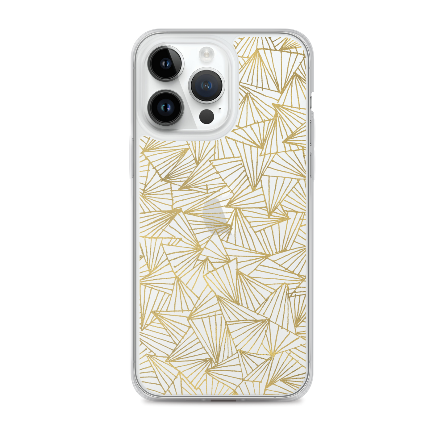 Gaggle of Triangles Gold Clear Case for iPhone®