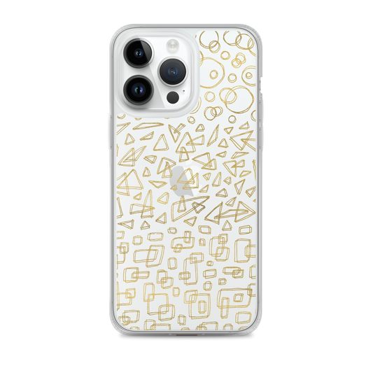 Geometrinity Gold Clear Case for iPhone®