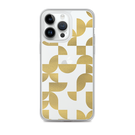 Geometria I Gold Clear Case for iPhone®