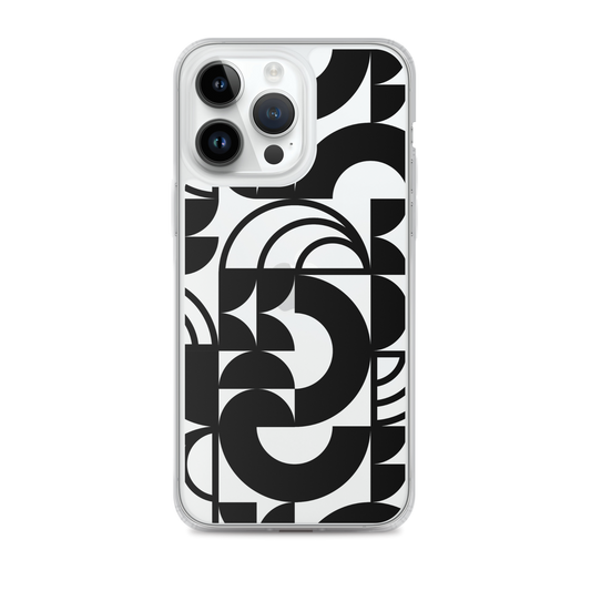 Geometria II Black Clear Case for iPhone®