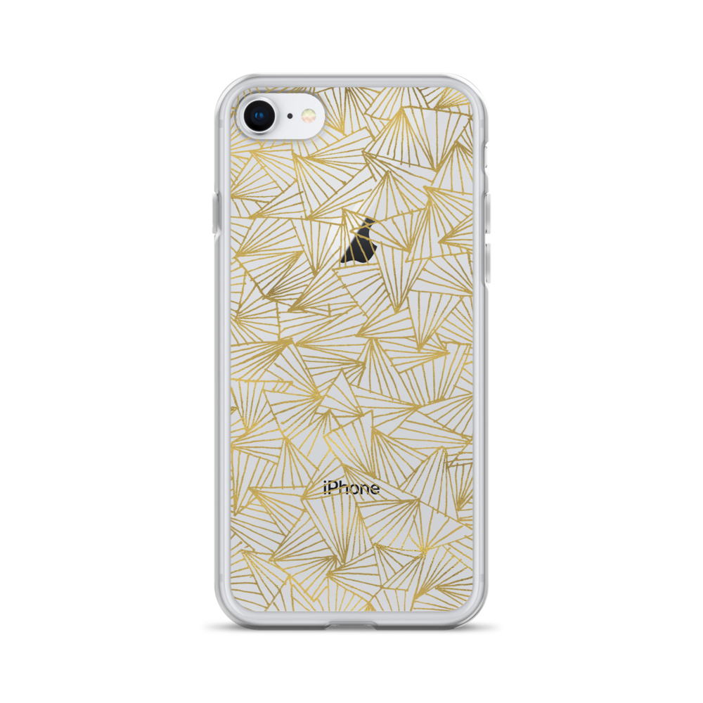 Gaggle of Triangles Gold Clear Case for iPhone®