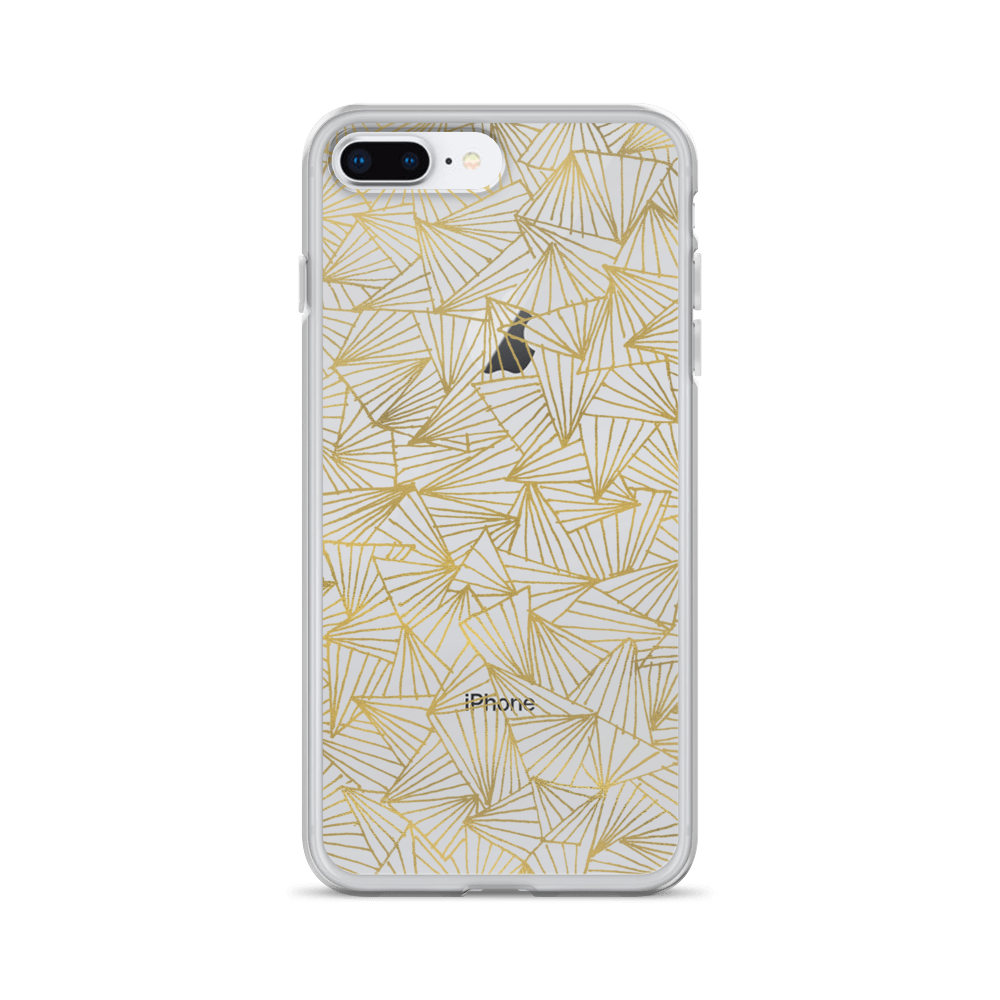 Gaggle of Triangles Gold Clear Case for iPhone®