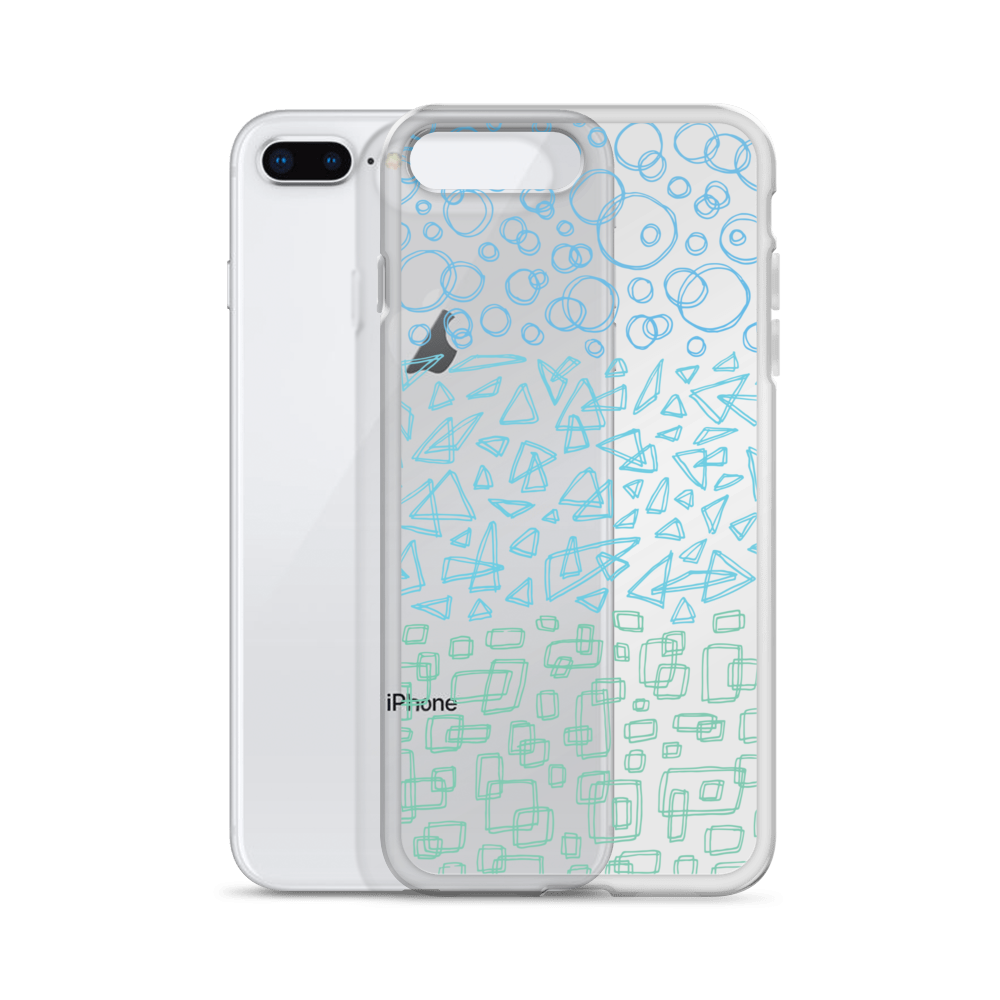 Geometrinity Azure Clear Case for iPhone®