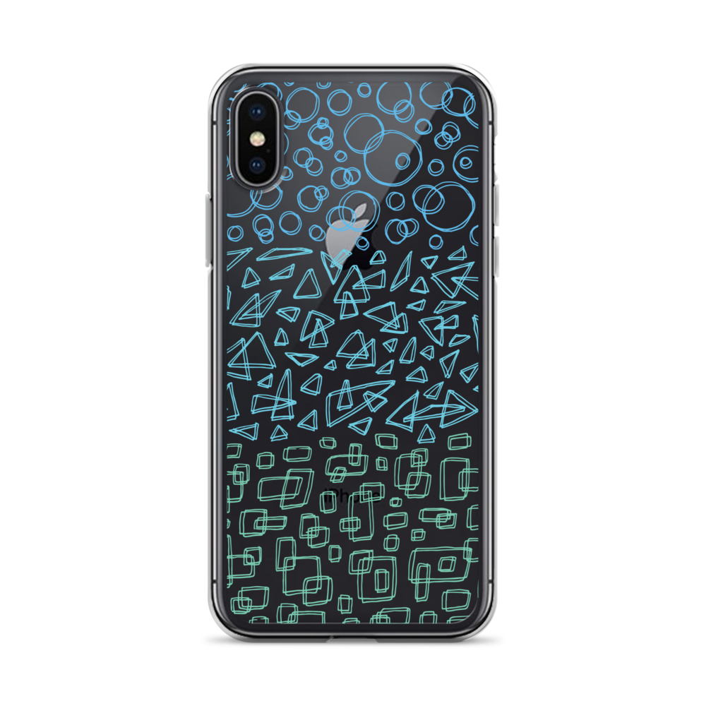 Geometrinity Azure Clear Case for iPhone®