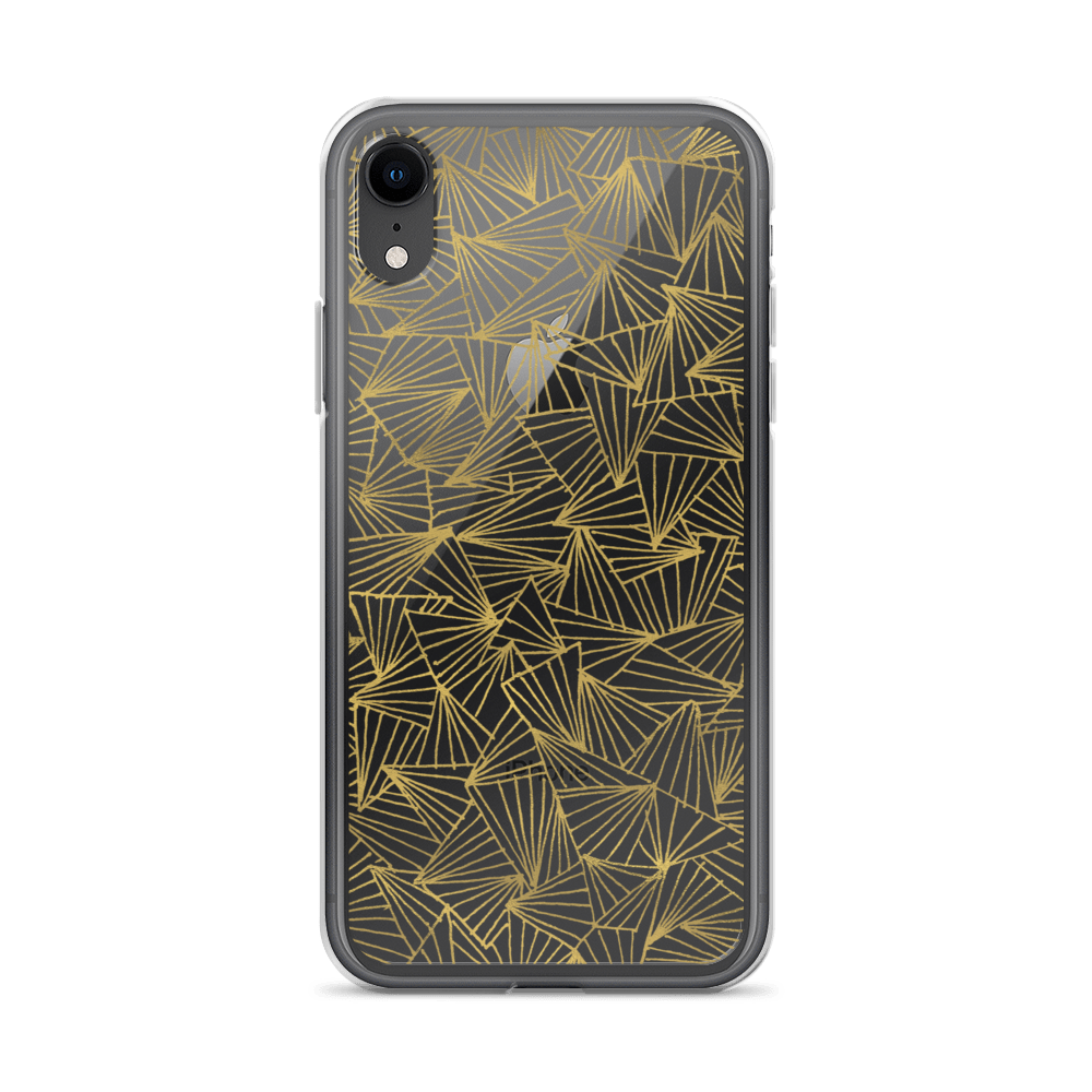 Gaggle of Triangles Gold Clear Case for iPhone®