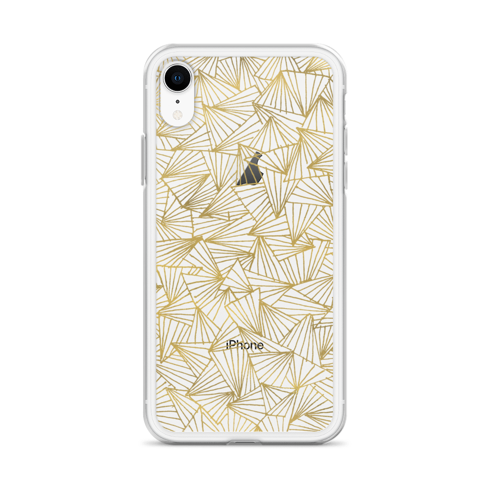 Gaggle of Triangles Gold Clear Case for iPhone®
