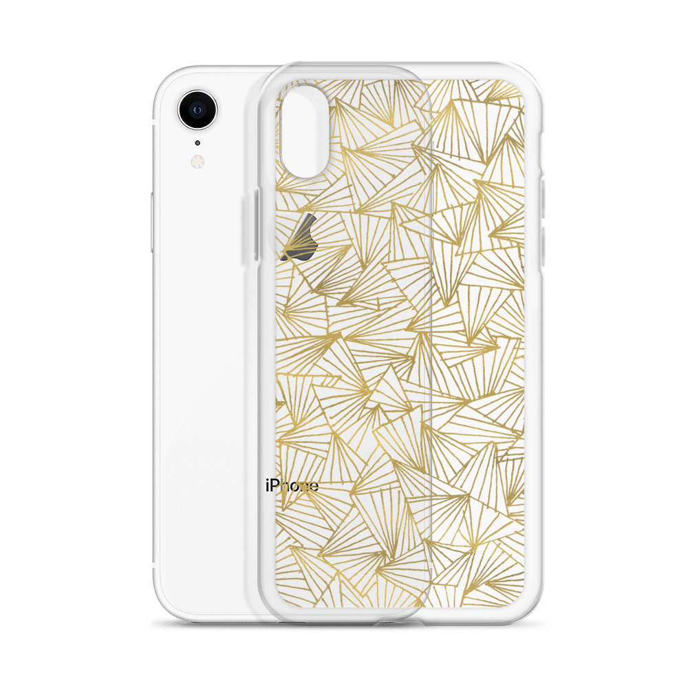 Gaggle of Triangles Gold Clear Case for iPhone®