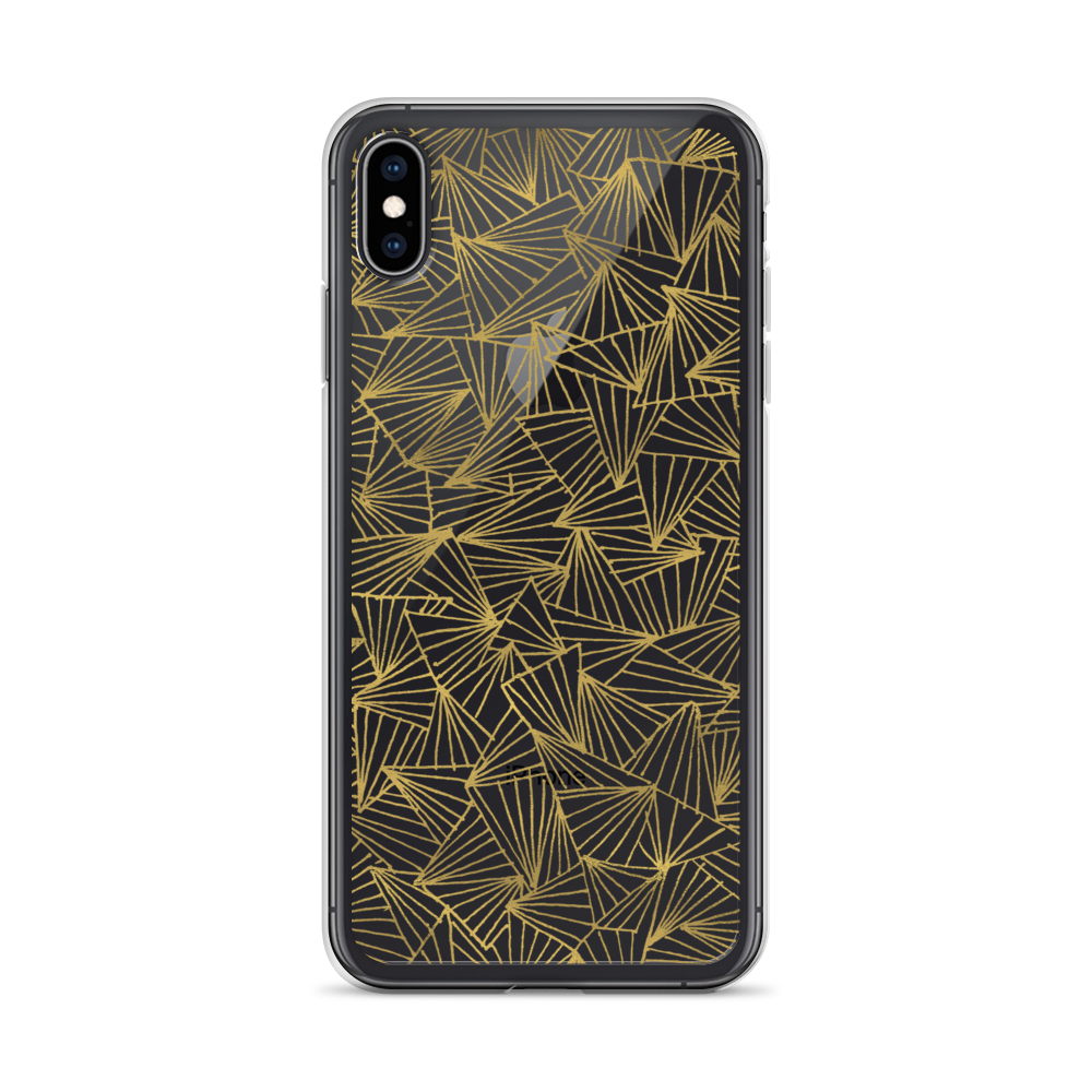 Gaggle of Triangles Gold Clear Case for iPhone®