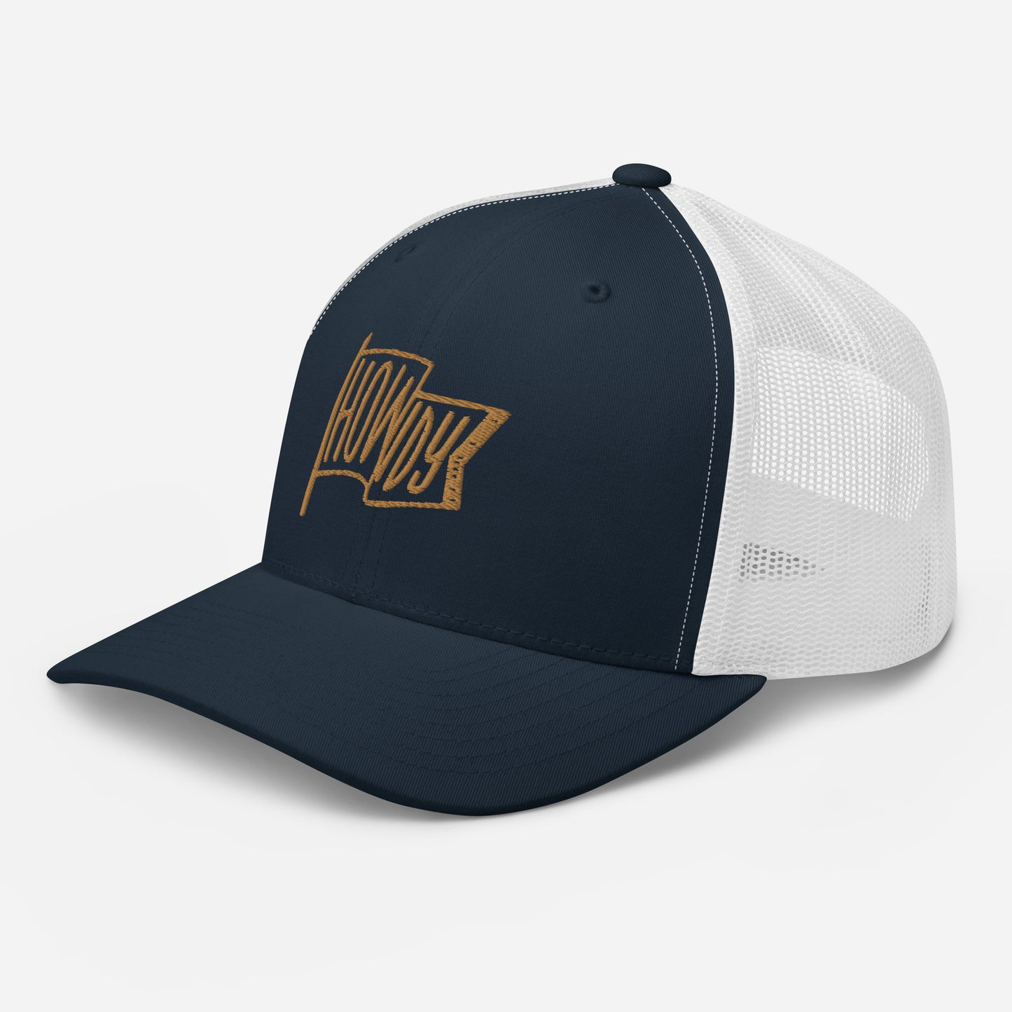 Howdy from Texas Gold Retro Trucker Cap