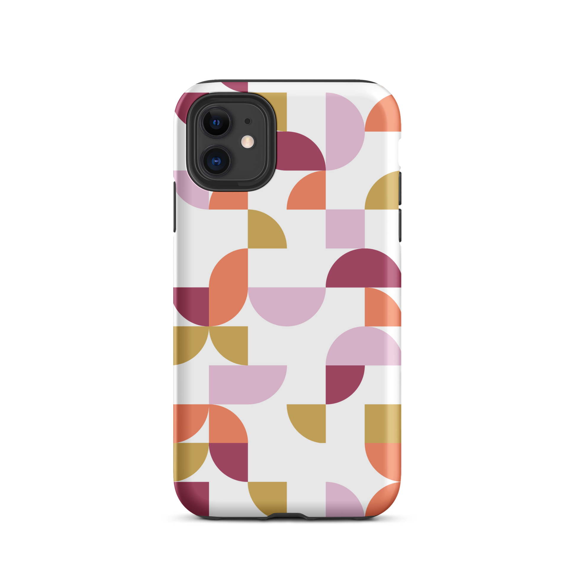 iPhone 11 tough case in Geometria I Sunset design