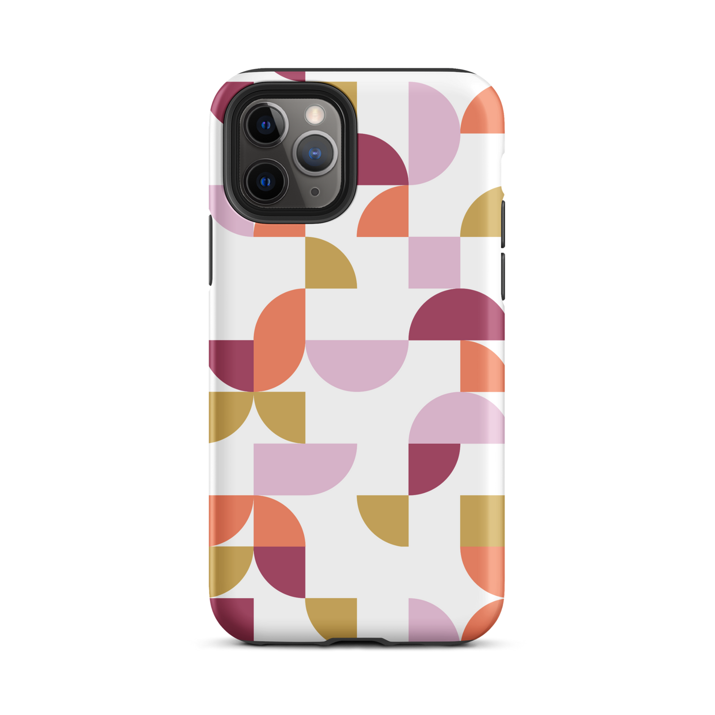 iPhone 11 pro tough case in Geometria I Sunset design