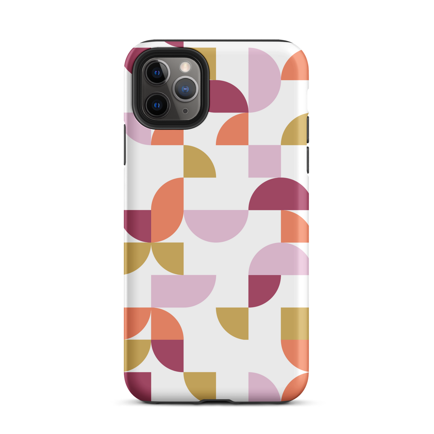 iPhone 11 Pro max tough case in Geometria I Sunset design