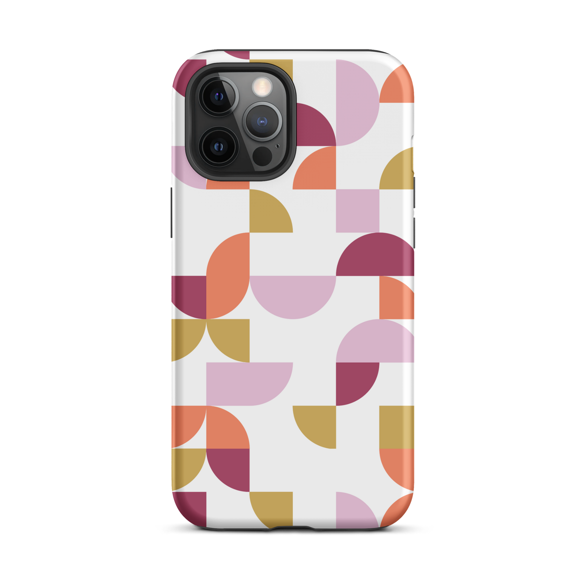 iPhone 12 Pro max tough case in Geometria I Sunset design