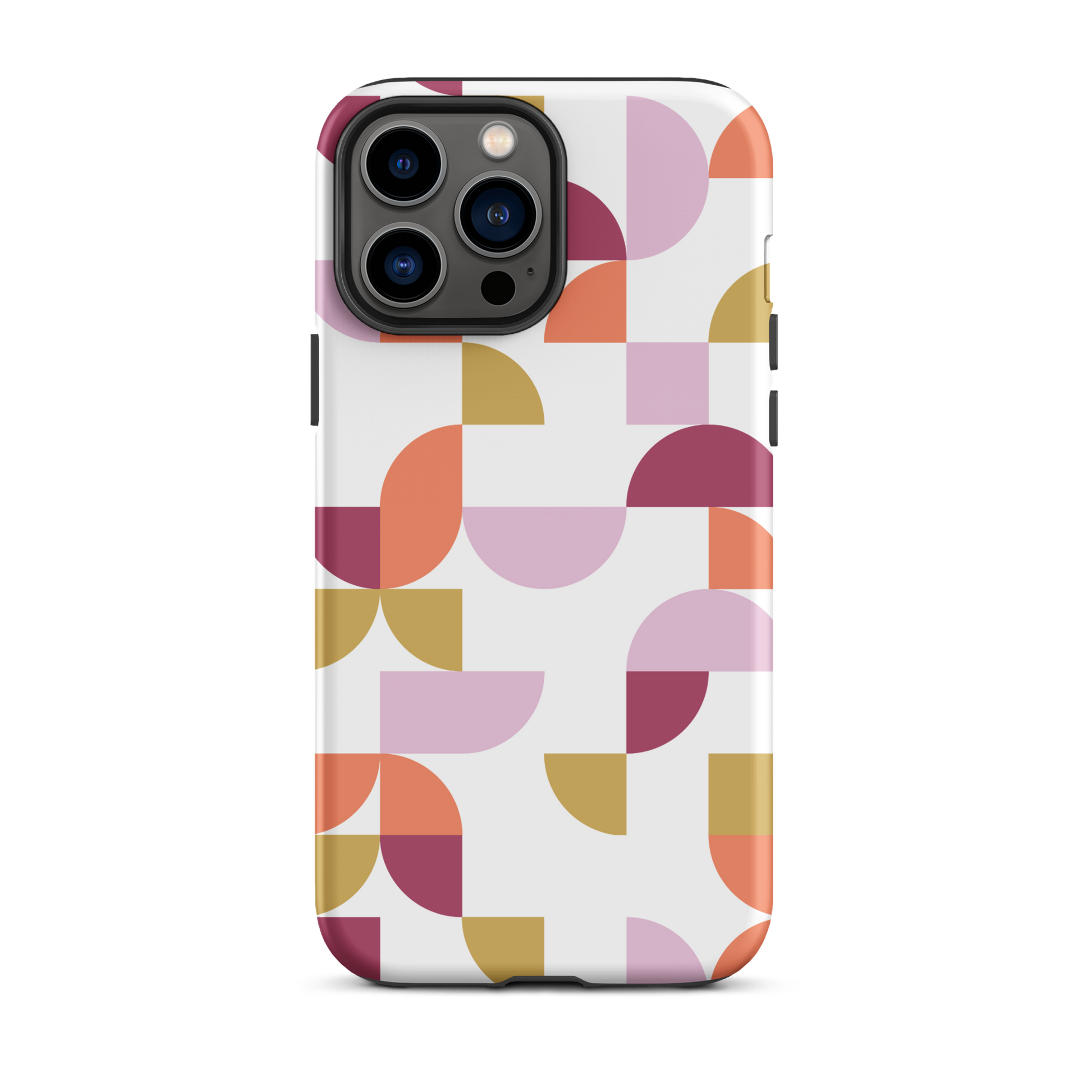 iPhone 13 Pro max tough case in Geometria I Sunset design