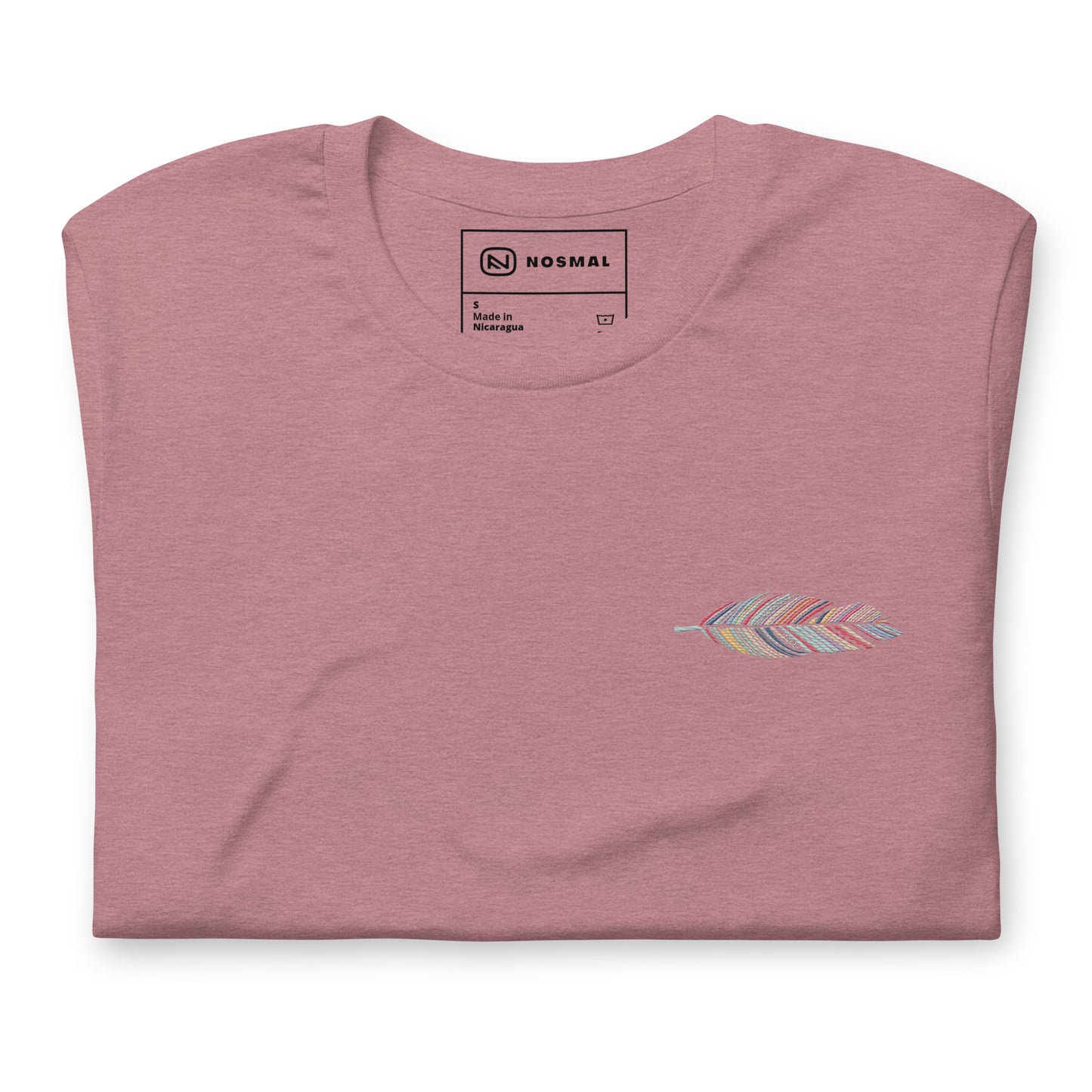 Prism Feather Embroidered Unisex T-shirt