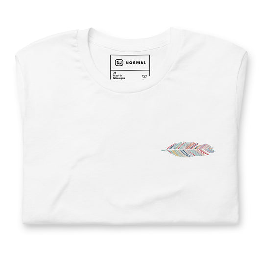 Prism Feather Embroidered Unisex T-shirt