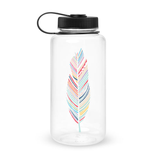 Prism Feather Wide Mouth Plastic Water Bottle
